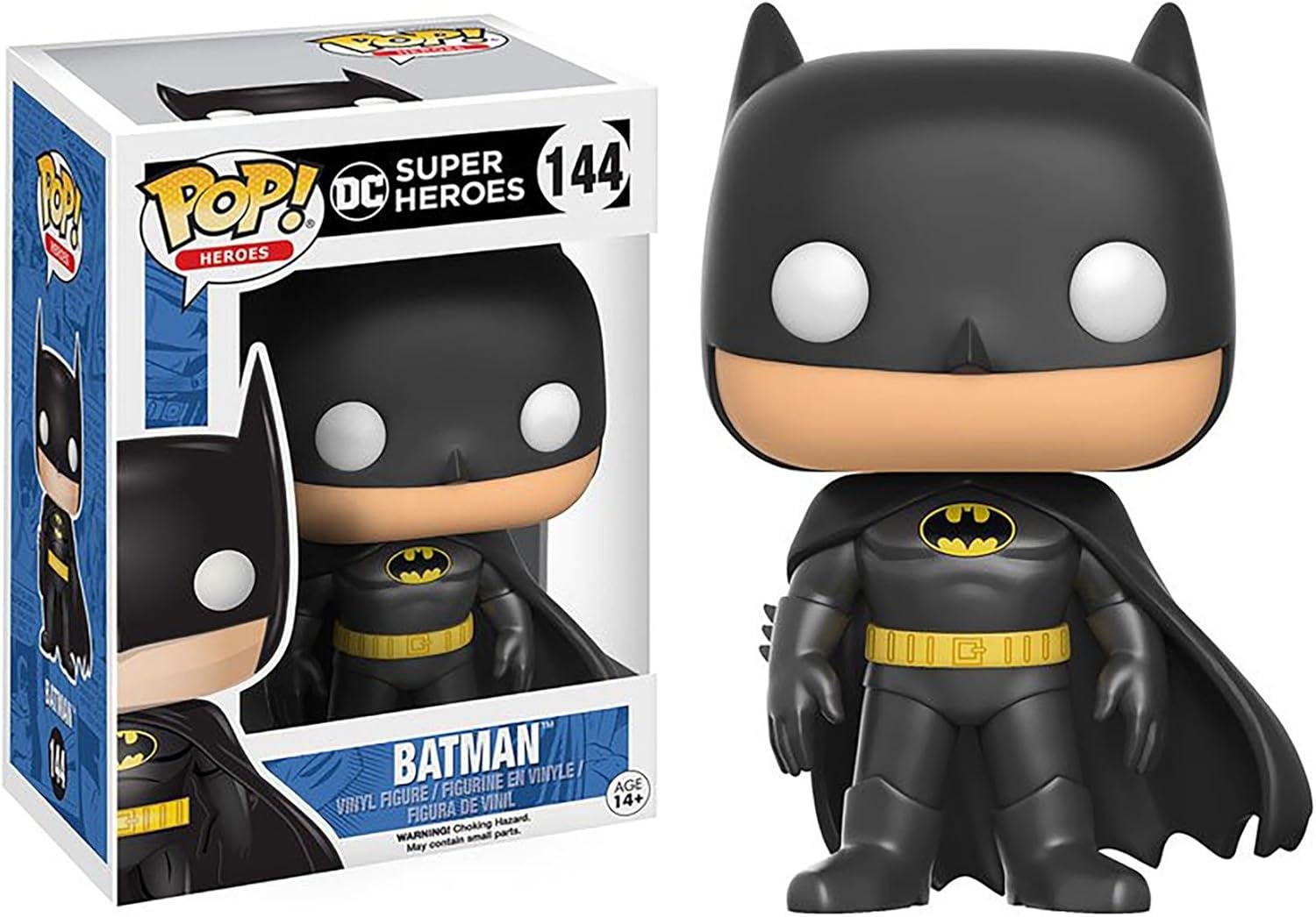 Batman Pop! Vinyl figure next to its packaging