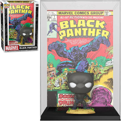 Black Panther Pop! Comic Cover Figure with Case with and without package.