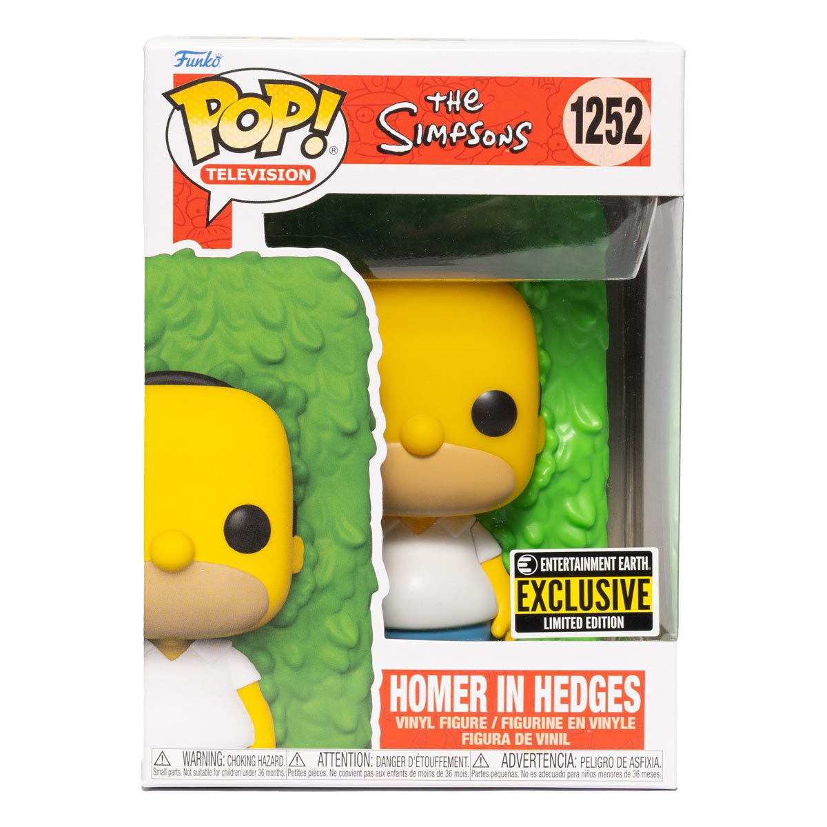 The Simpsons Homer in Hedges Funko Pop! (Entertainment Earth Exclusive) #1252