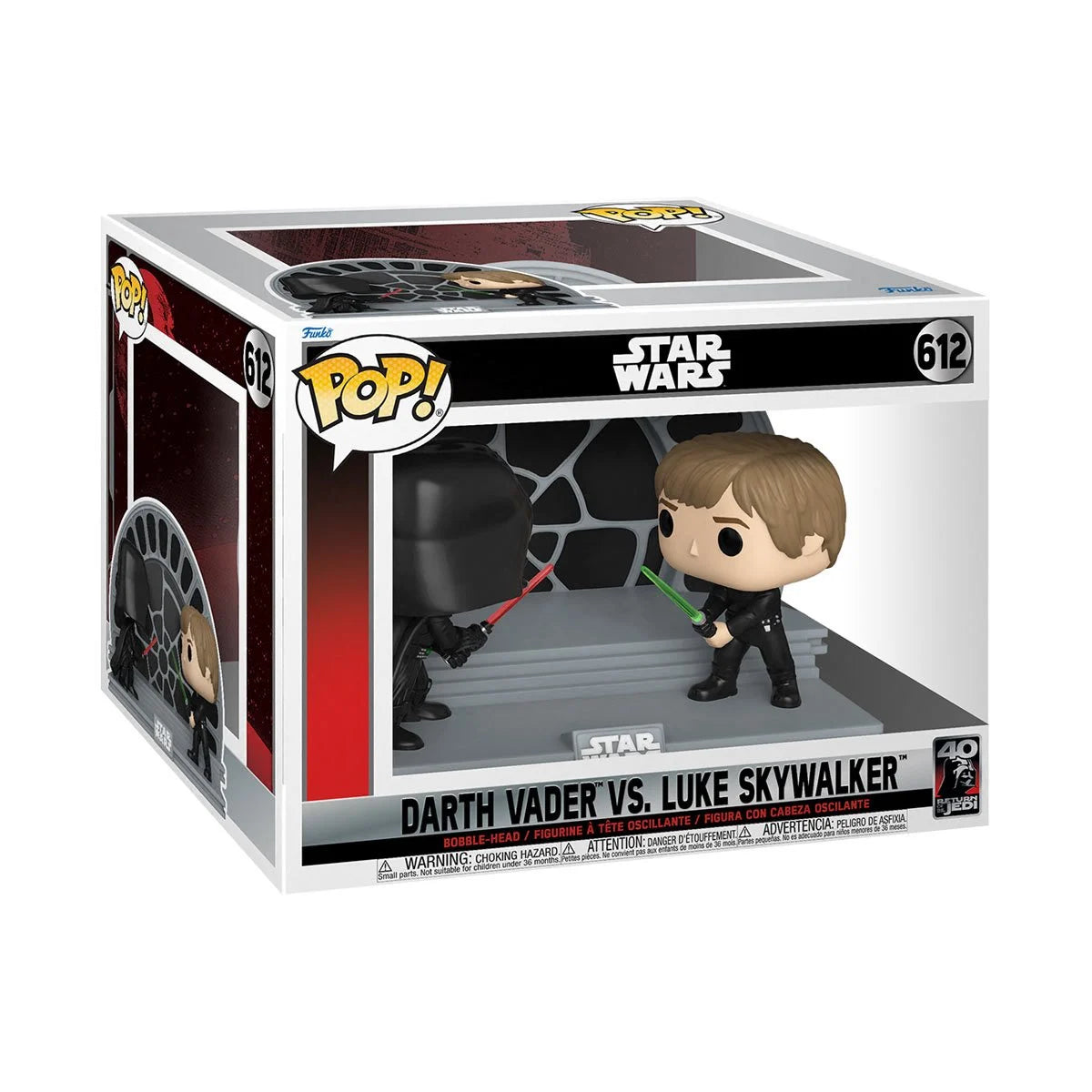 Luke Vs. Darth Vader Pop! Moment: Star Wars RotJ 40th Package