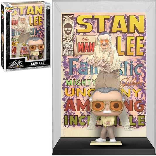 Marvel Stan Lee Pop! comic cover case with and without package.